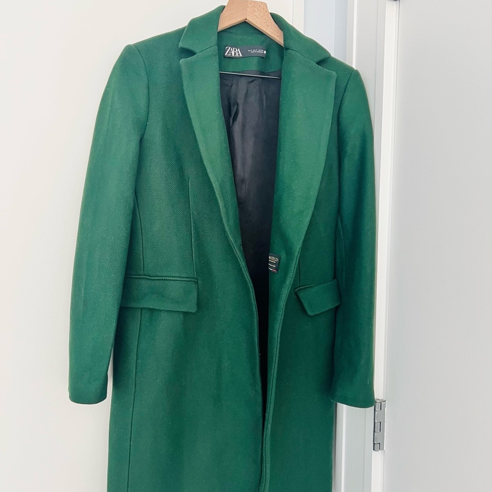 Green Zara Women's Coat